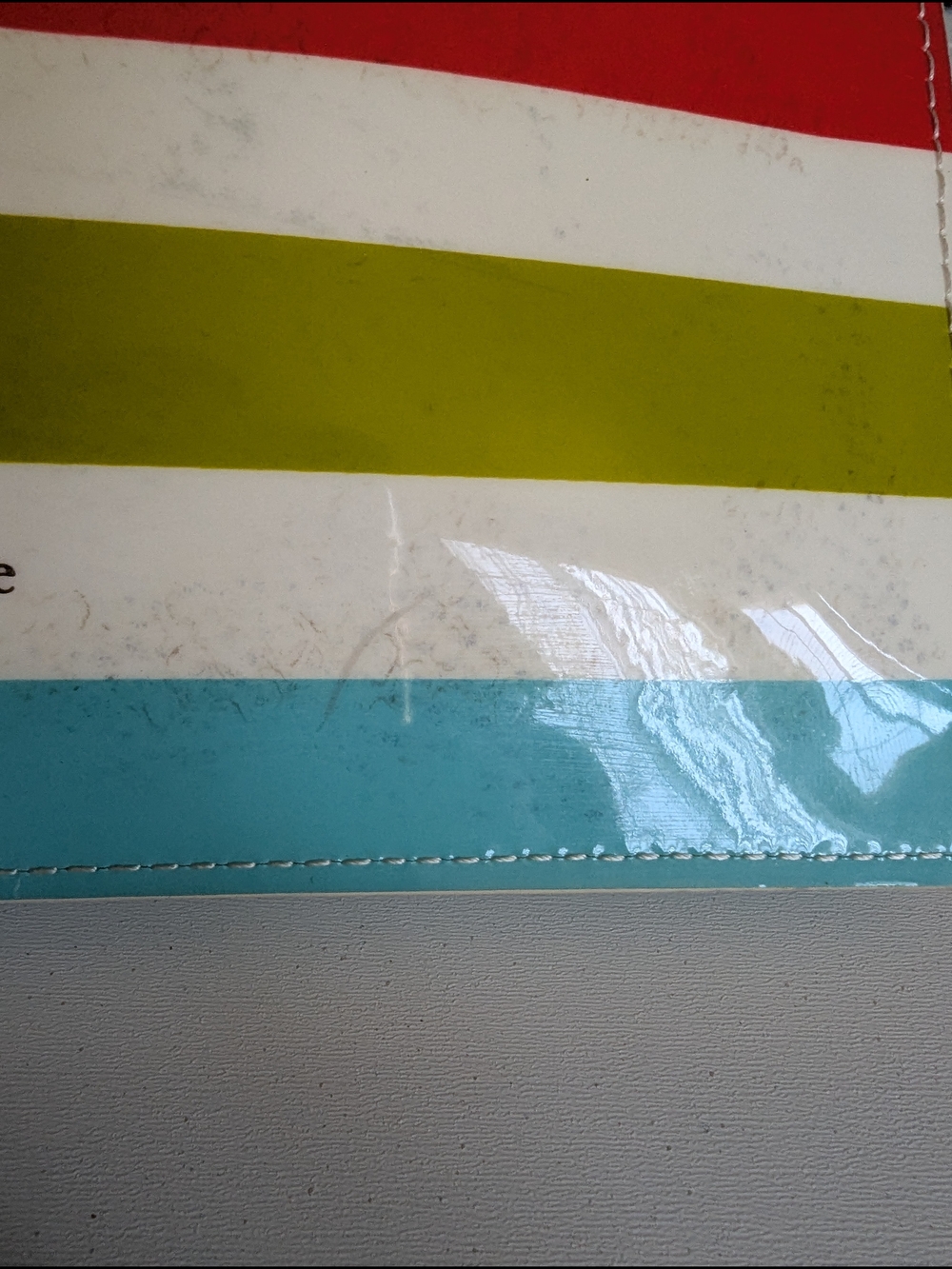 kate spade Striped Patent Pouch - Multi-Color - Picture 5 of 7